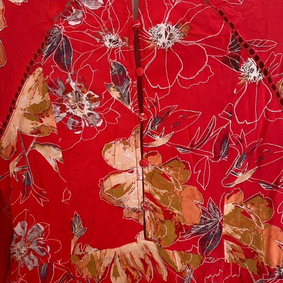 Free People Floral Mini Dres - Picture 7 of 10